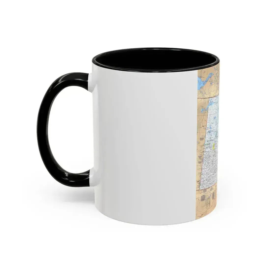 Canada - Saskatchewan & Manitoba (1979) (Map) Accent Coffee Mug - Go Mug Yourself
