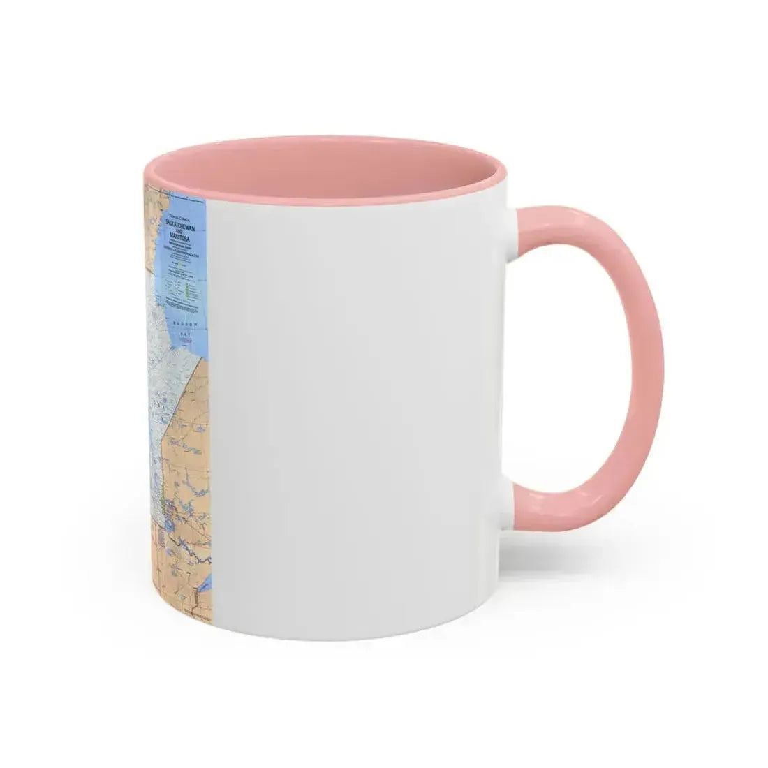 Canada - Saskatchewan & Manitoba (1979) (Map) Accent Coffee Mug - Go Mug Yourself