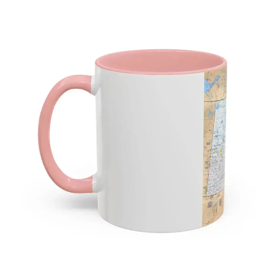 Canada - Saskatchewan & Manitoba (1979) (Map) Accent Coffee Mug - Go Mug Yourself
