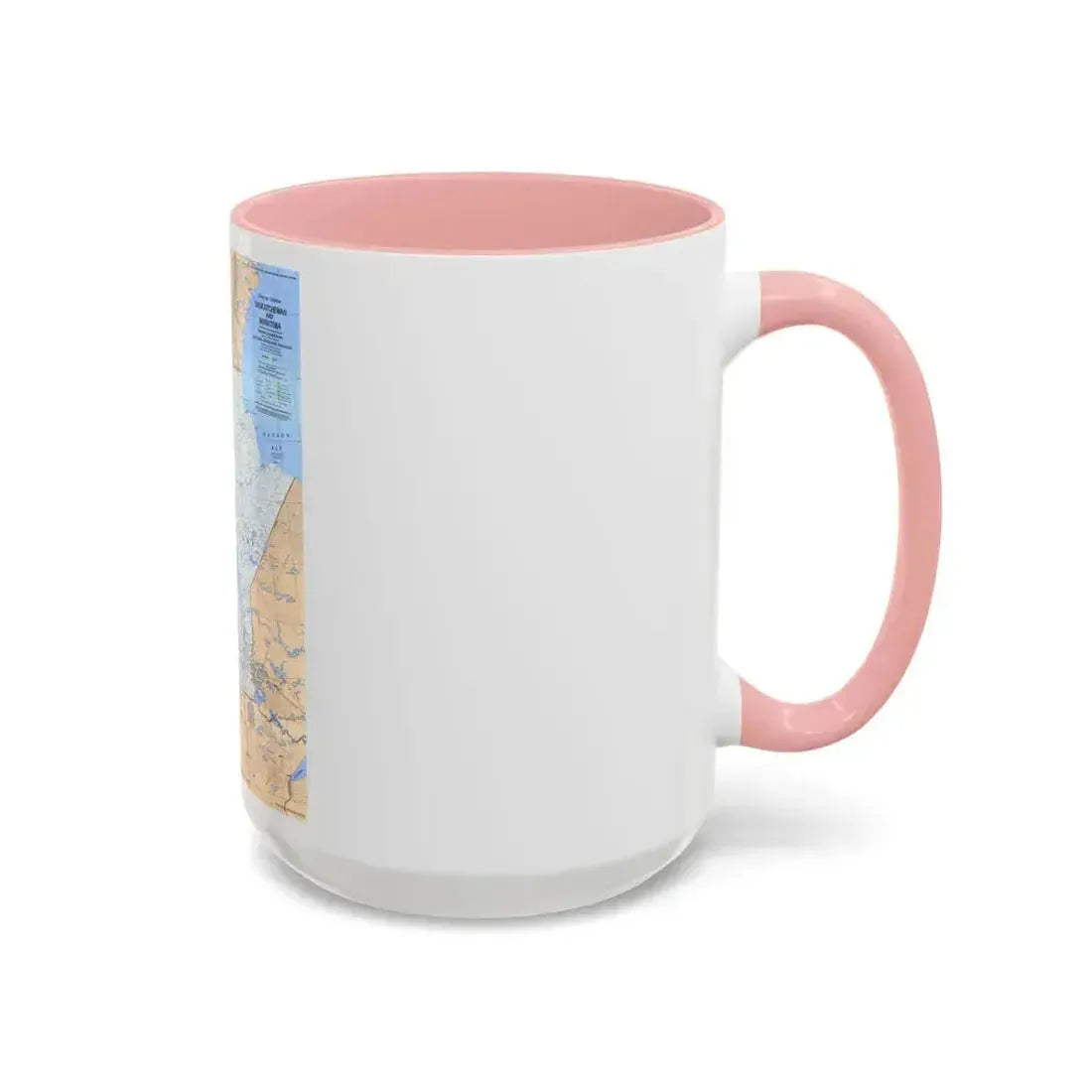 Canada - Saskatchewan & Manitoba (1979) (Map) Accent Coffee Mug - Go Mug Yourself