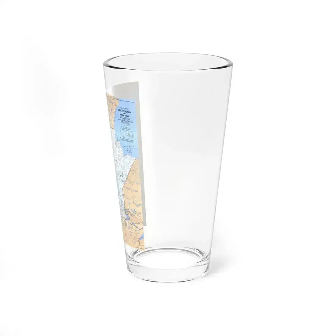 Canada - Saskatchewan & Manitoba (1979) (Map) Pint Glass 16oz - Go Mug Yourself