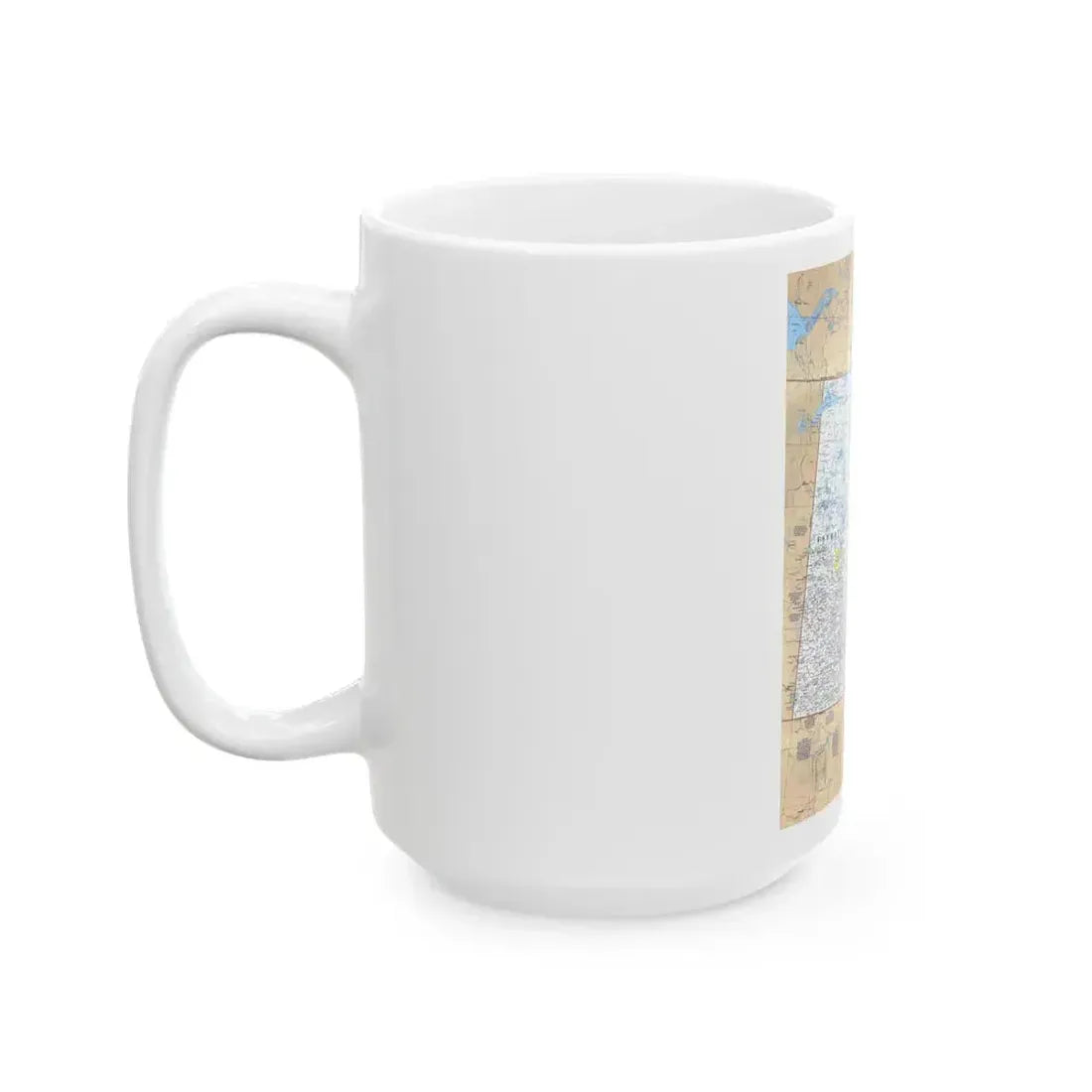 Canada - Saskatchewan & Manitoba (1979) (Map) White Coffee Mug - Go Mug Yourself