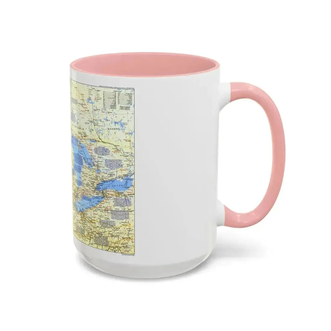 Canada - The Great Lakes 1 (1987) (Map) Accent Coffee Mug - Go Mug Yourself