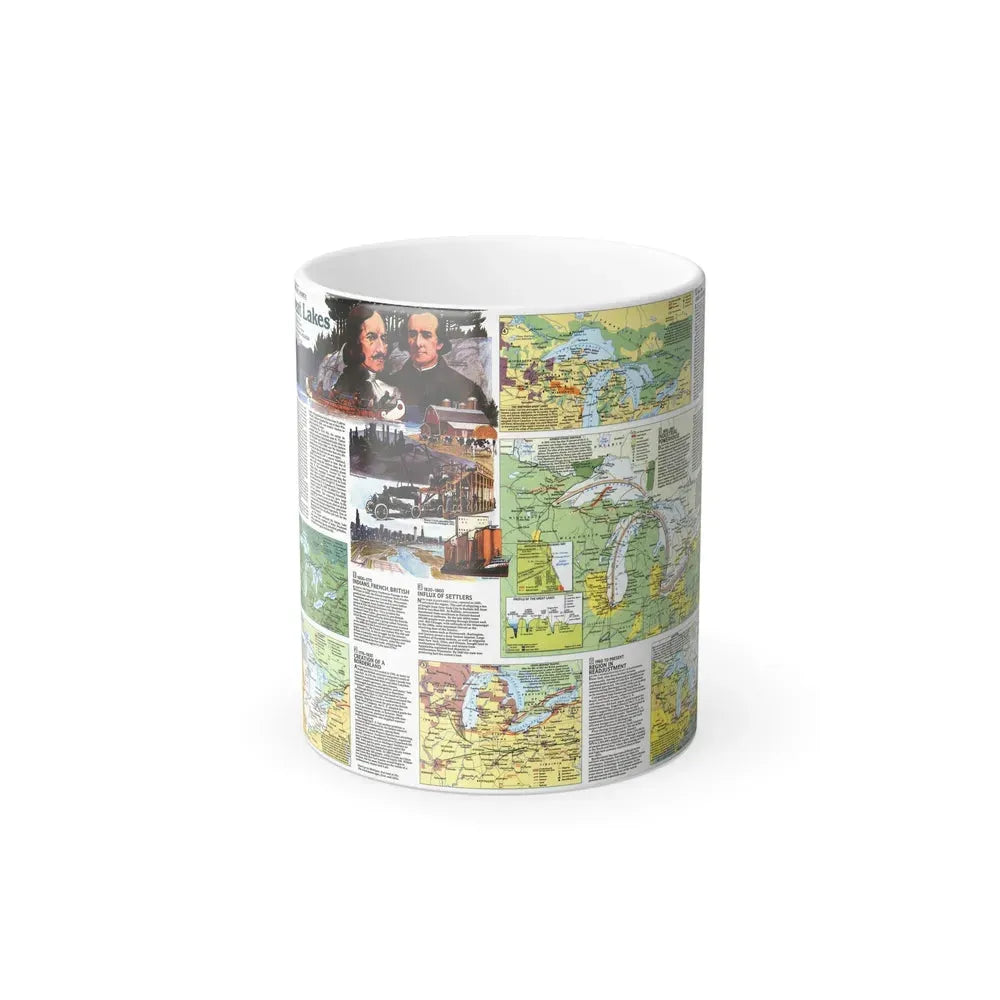 Canada - The Great Lakes 2 (1987) (Map) Color Changing Mug 11oz Default Title - Go Mug Yourself
