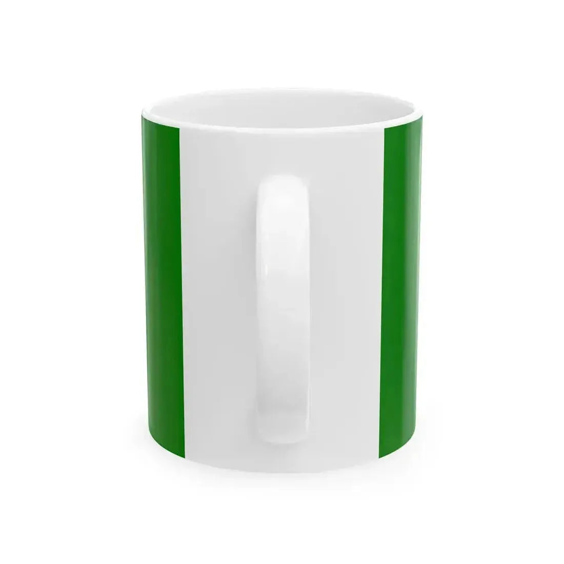 Canada Weed Flag all green (Canada) White Coffee Mug - Go Mug Yourself