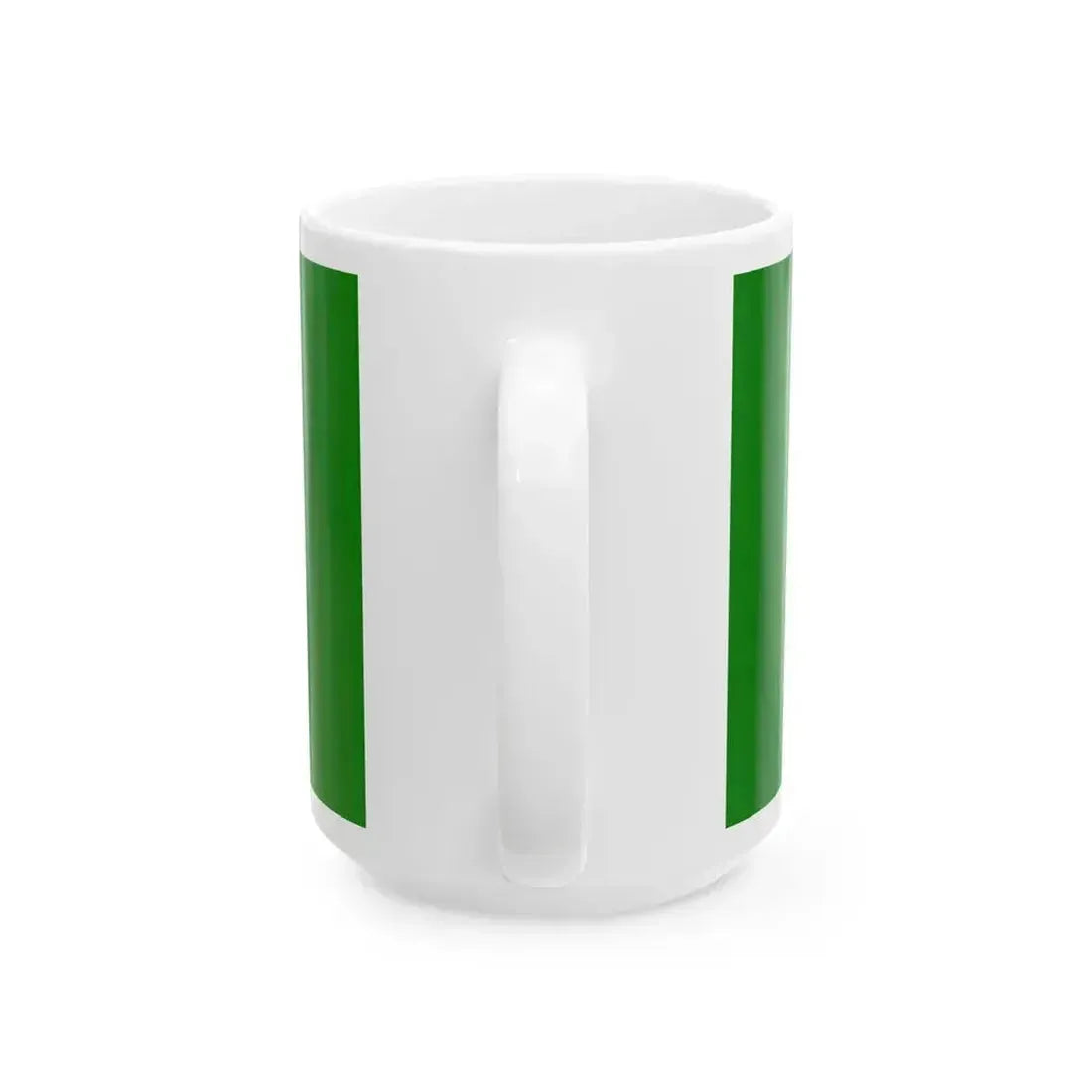 Canada Weed Flag all green (Canada) White Coffee Mug - Go Mug Yourself