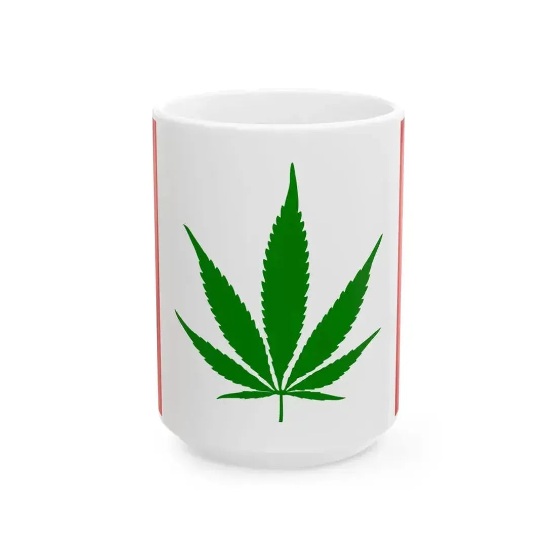Canada Weed Flag green leaf (Canada) White Coffee Mug 15oz - Go Mug Yourself