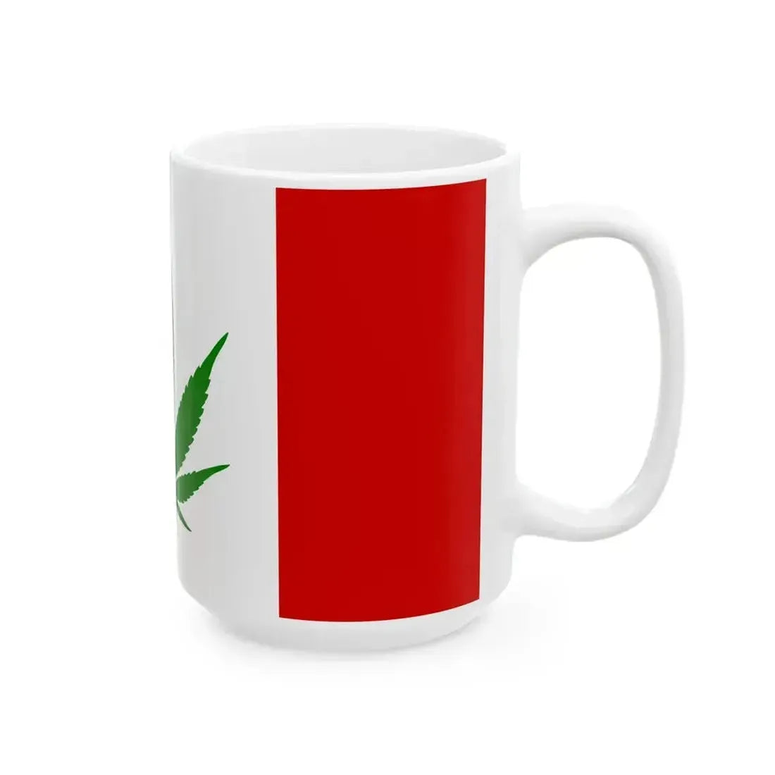 Canada Weed Flag green leaf (Canada) White Coffee Mug - Go Mug Yourself