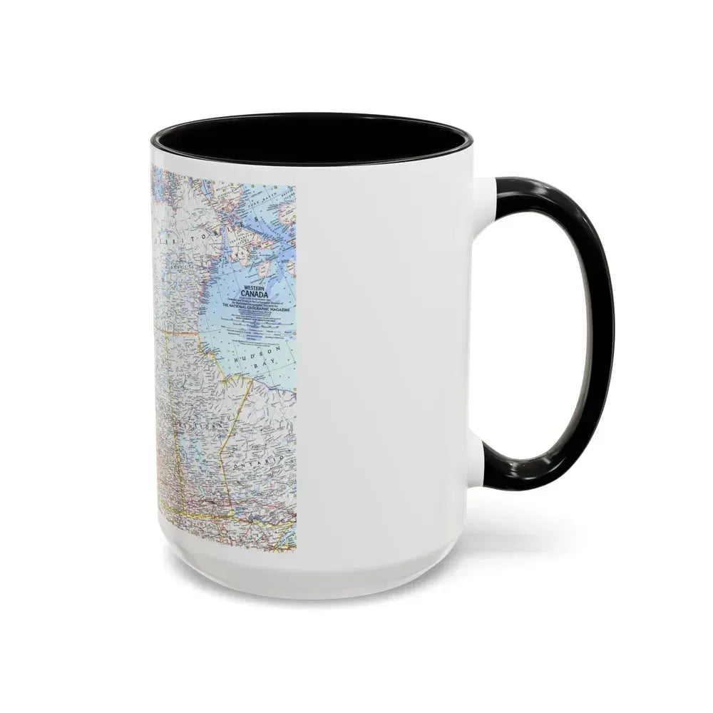Canada - Western (1966) (Map) Accent Coffee Mug - Go Mug Yourself