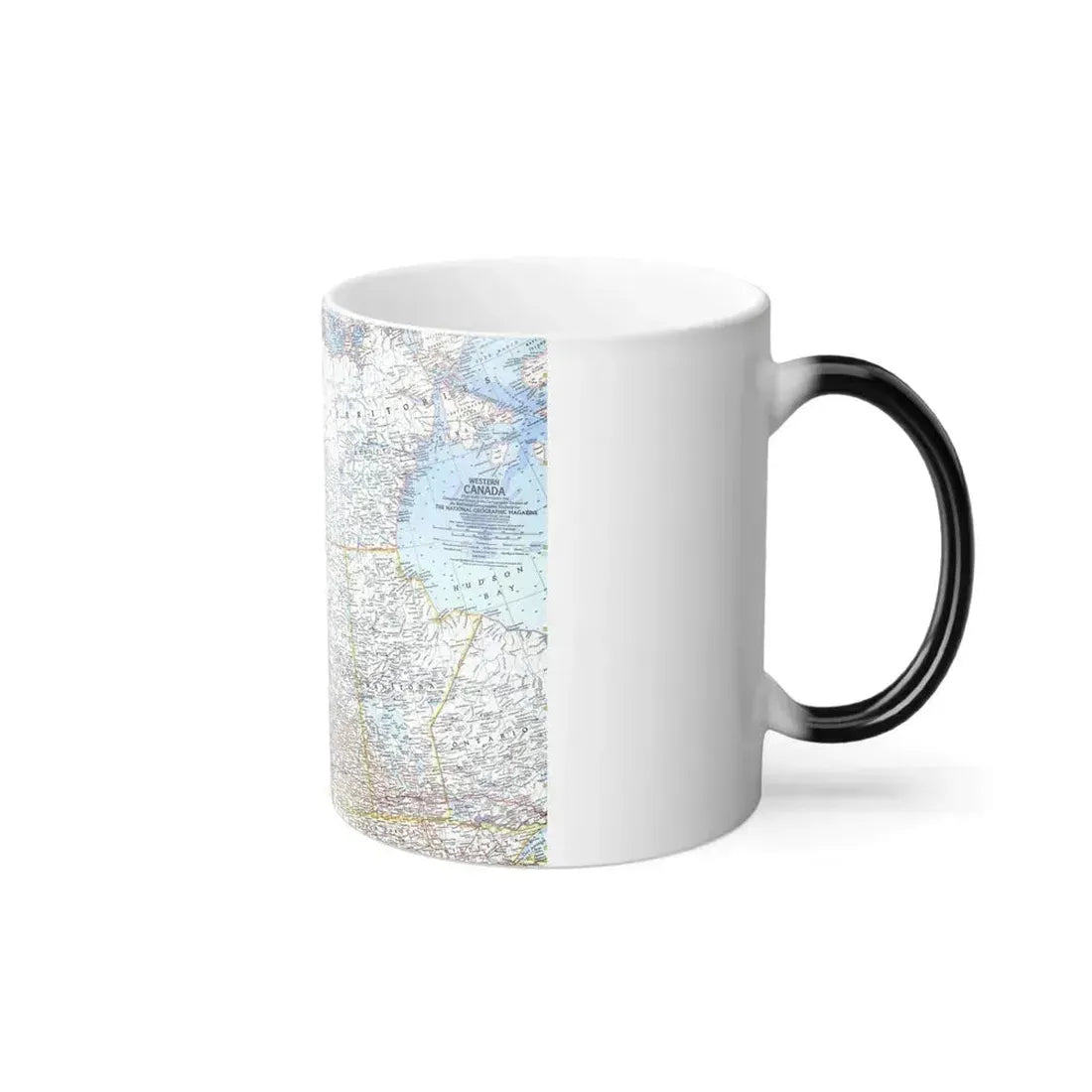 Canada - Western (1966) (Map) Color Changing Mug 11oz - Go Mug Yourself