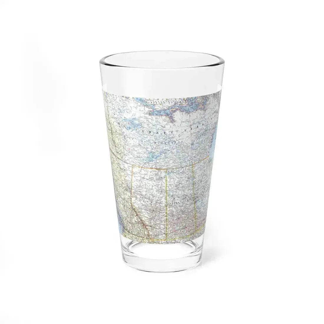 Canada - Western (1966) (Map) Pint Glass 16oz 16oz - Go Mug Yourself