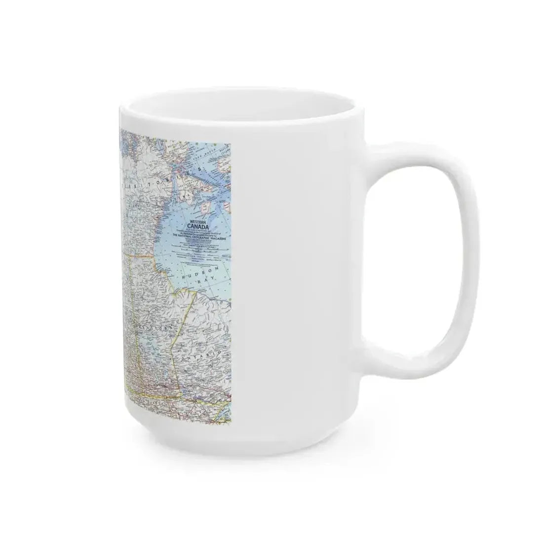 Canada - Western (1966) (Map) White Coffee Mug - Go Mug Yourself