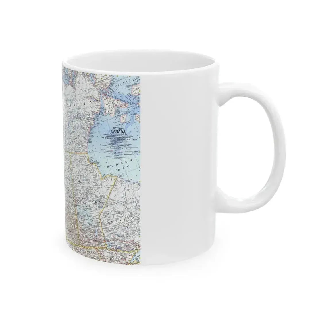Canada - Western (1966) (Map) White Coffee Mug - Go Mug Yourself