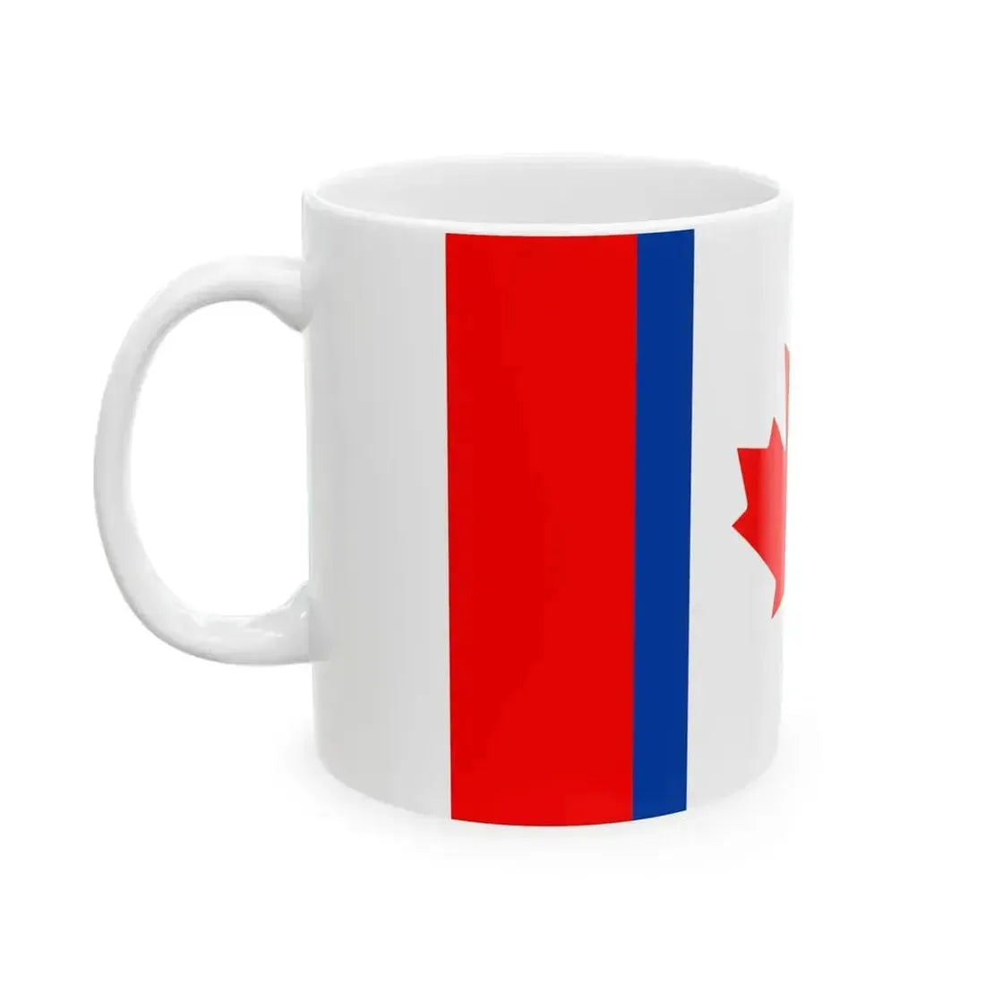 Canadian Duality Flag 3-2 (Canada) White Coffee Mug - Go Mug Yourself