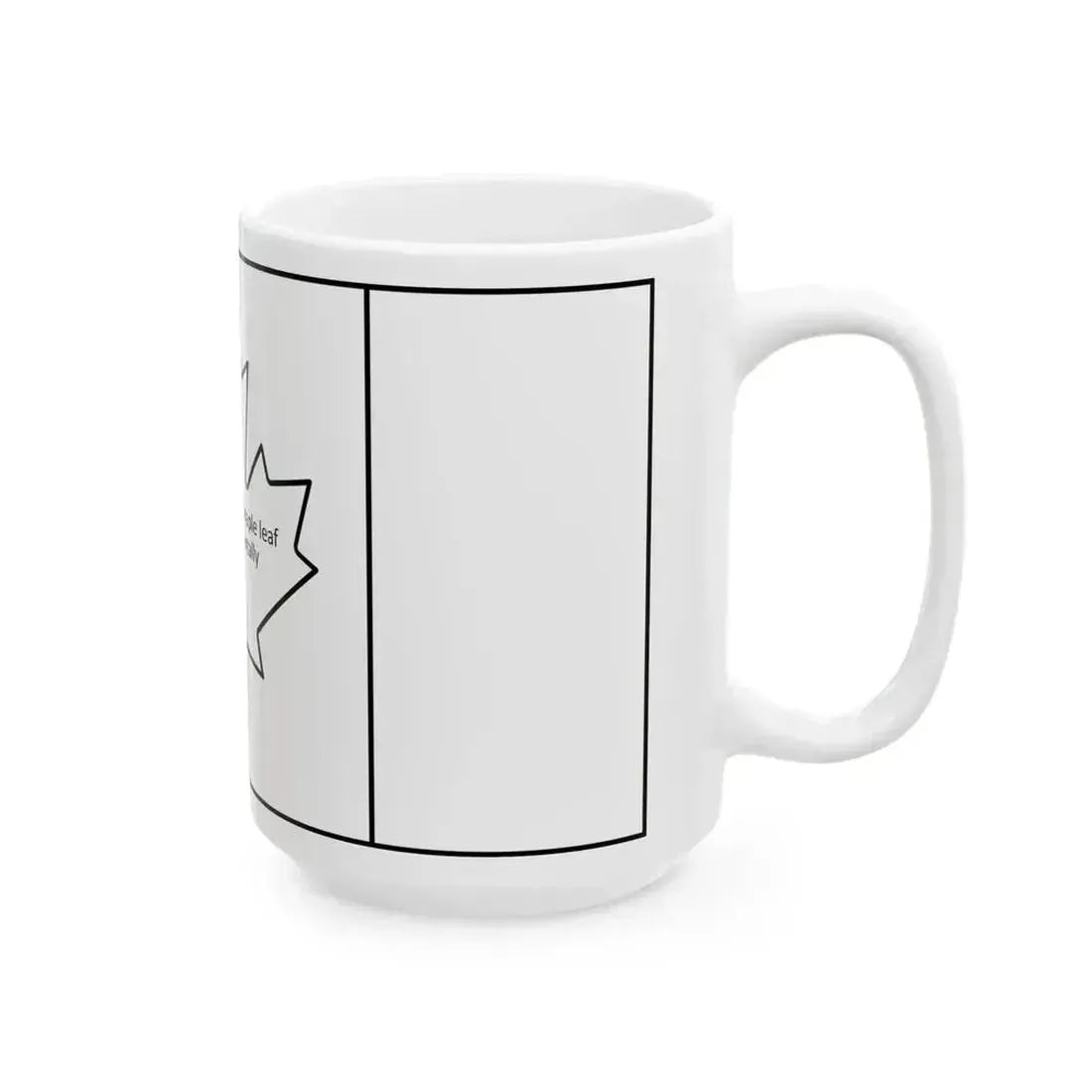 Canadian flag construction sheet (Canada) White Coffee Mug - Go Mug Yourself