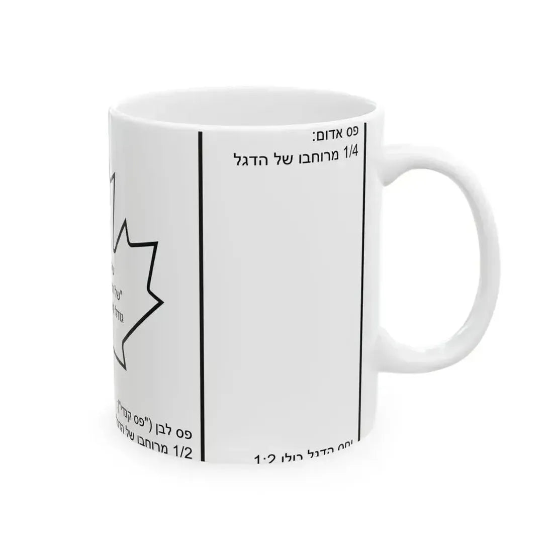 Canadian flag construction sheet-he (Canada) White Coffee Mug - Go Mug Yourself