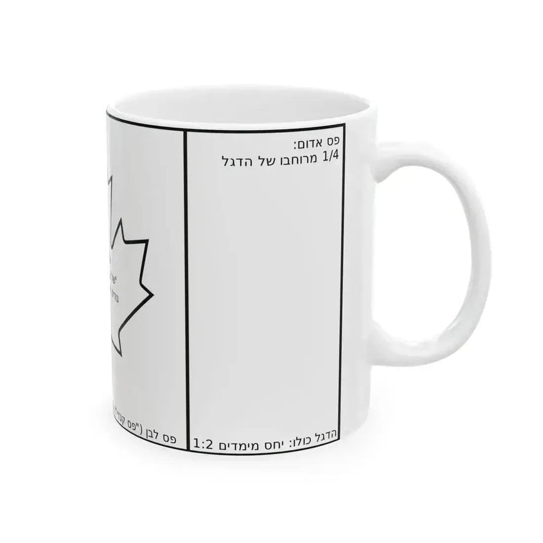 Canadian flag construction sheet-he2 (Canada) White Coffee Mug - Go Mug Yourself