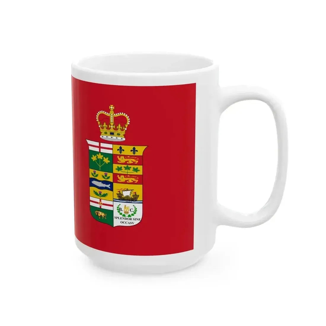 Canadian Red Ensign Crown 1871 (Canada) White Coffee Mug - Go Mug Yourself