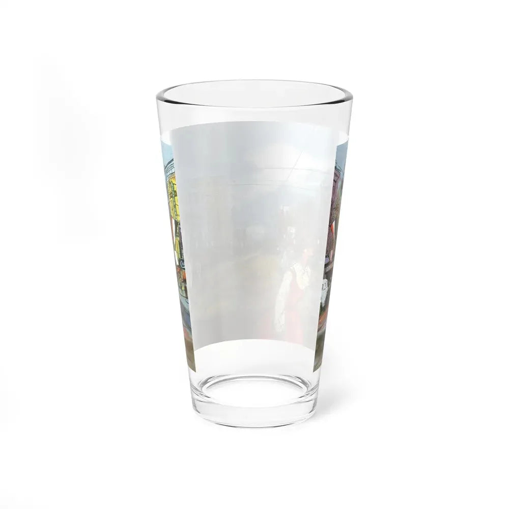 Canal Street, New Orleans by Hermann B. Deutsch, Esquire magazine, 1954 (Magazine Illustration) Pint Glass 16oz - Go Mug Yourself