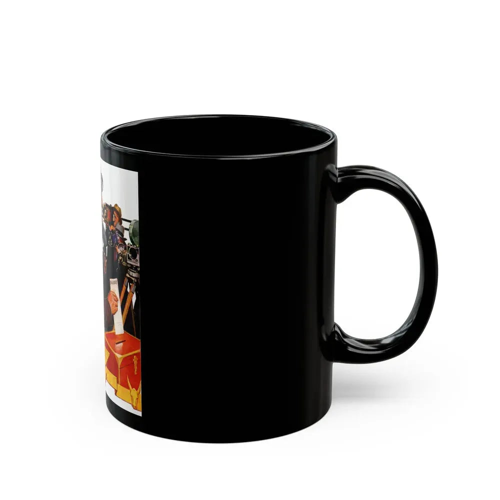 Candidate Voting, The Saturday Evening Post cover, November 7, 1936 - Black Coffee Mug - Go Mug Yourself
