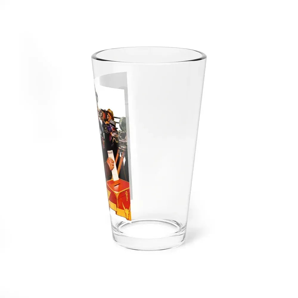 Candidate Voting, The Saturday Evening Post cover, November 7, 1936 (Magazine Illustration) Pint Glass 16oz - Go Mug Yourself