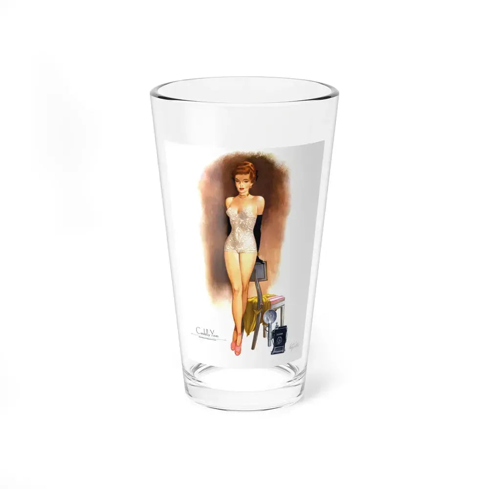 Candidly Yours, Esquire, January 1948 (Magazine Illustration) Pint Glass 16oz 16oz - Go Mug Yourself