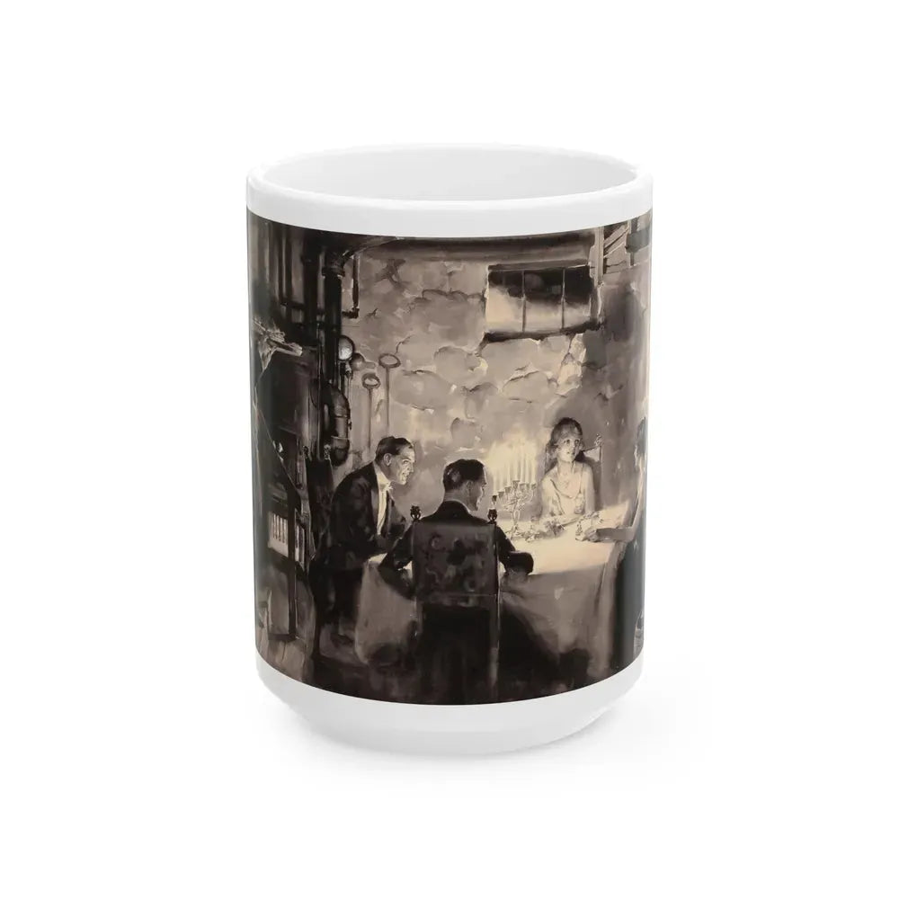 Candlelight Dinner - White Coffee Mug 15oz - Go Mug Yourself