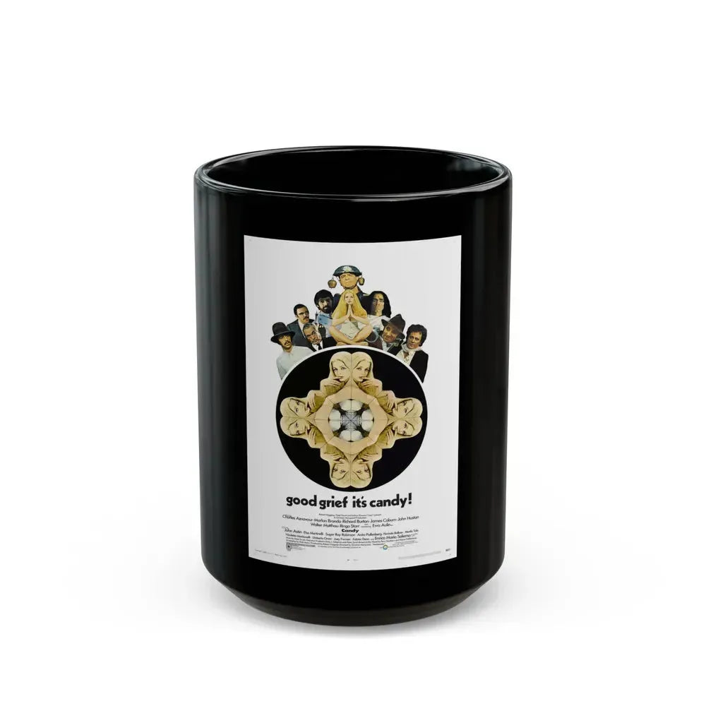CANDY 1968 Movie Poster - Black Coffee Mug 15oz - Go Mug Yourself