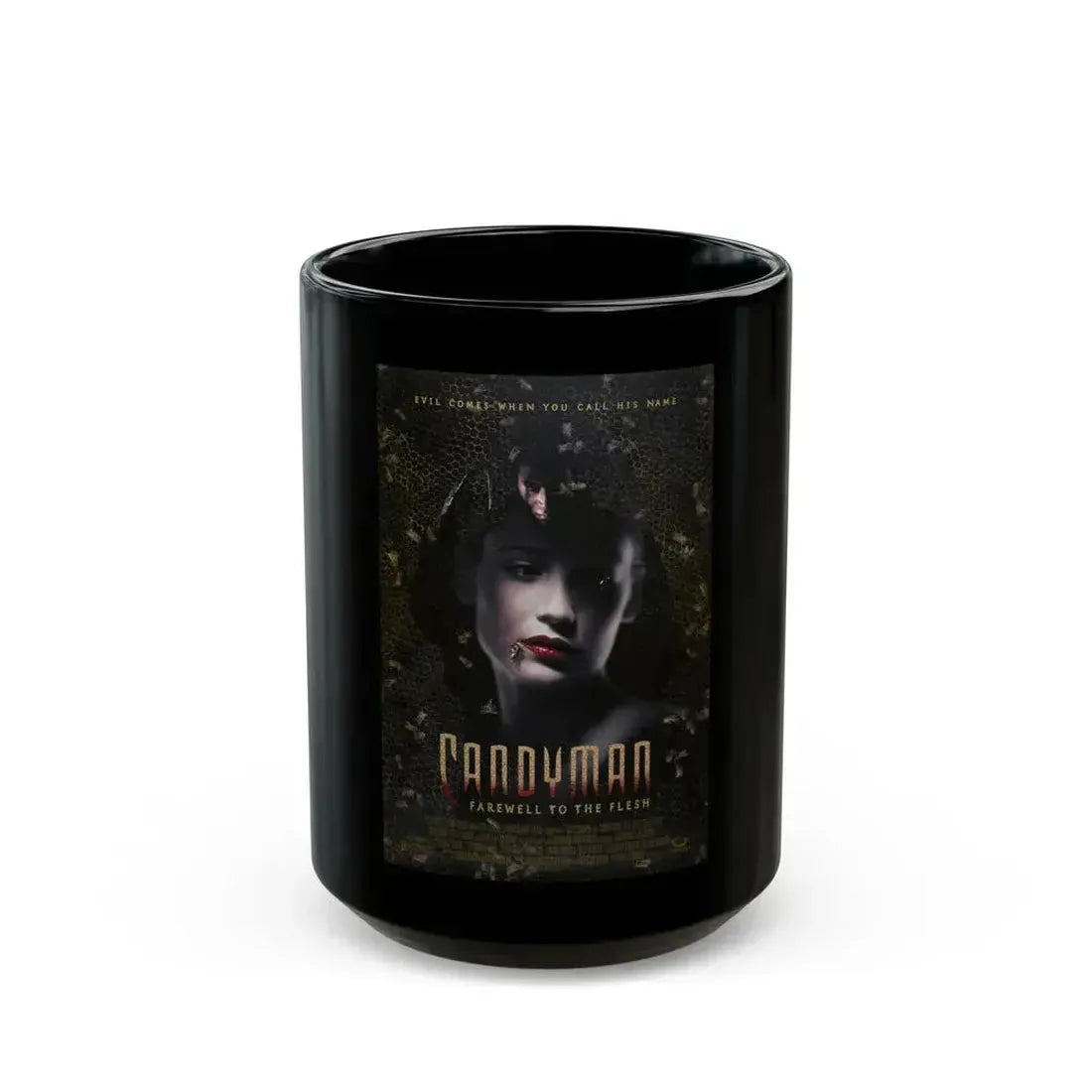 CANDYMAN FAREWELL TO THE FLESH 1995 Movie Poster - Black Coffee Mug 15oz - Go Mug Yourself