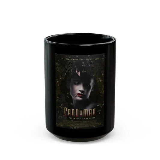 CANDYMAN FAREWELL TO THE FLESH 1995 Movie Poster - Black Coffee Mug 15oz - Go Mug Yourself