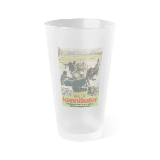 CANNIBAL FEROX (DANISH) 1981 Movie Poster - Frosted Pint Glass 16oz 16oz Frosted - Go Mug Yourself