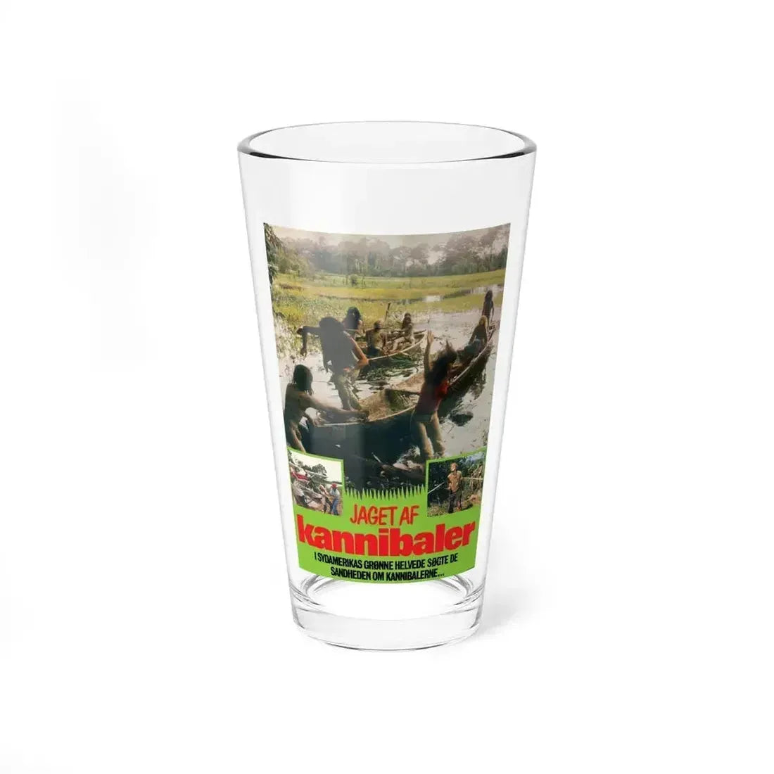 CANNIBAL FEROX (DANISH) 1981 Movie Poster - Pint Glass 16oz 16oz - Go Mug Yourself