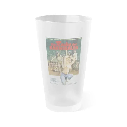 CANNIBAL FEROX (GERMAN) 1981 Movie Poster - Frosted Pint Glass 16oz 16oz Frosted - Go Mug Yourself