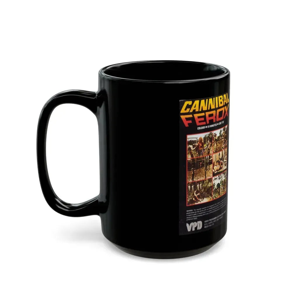 CANNIBAL FEROX REPLAY VIDEO (VHS COVER) - Black Coffee Mug - Go Mug Yourself