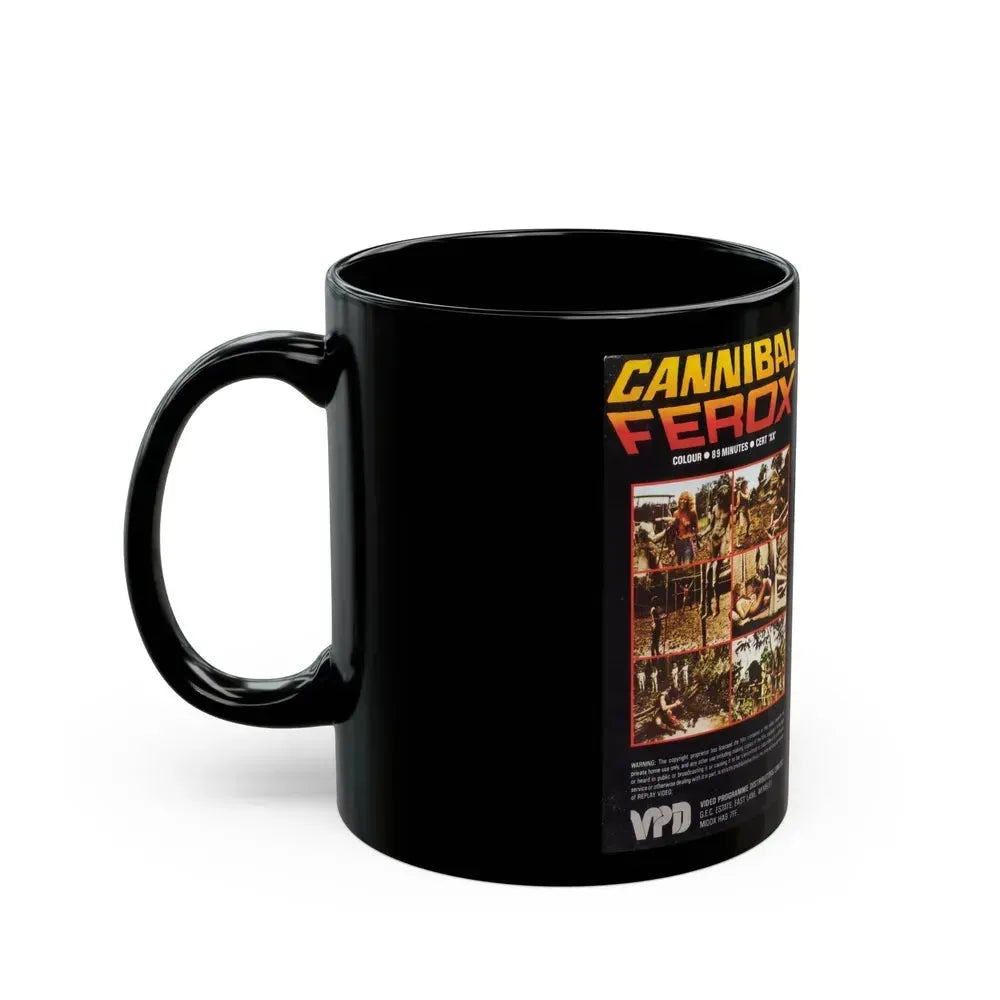 CANNIBAL FEROX REPLAY VIDEO (VHS COVER) - Black Coffee Mug - Go Mug Yourself