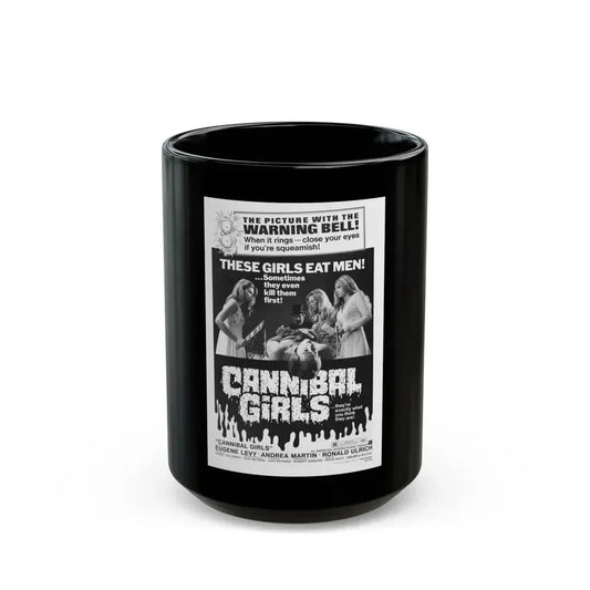 CANNIBAL GIRLS (2) 1973 Movie Poster - Black Coffee Mug 15oz - Go Mug Yourself