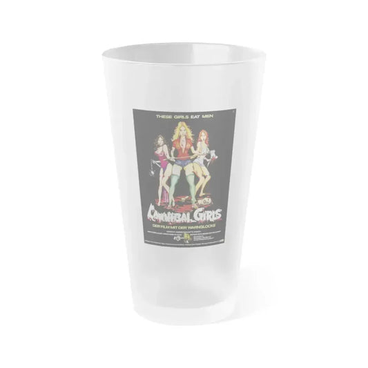 CANNIBAL GIRLS (GERMAN) 1973 Movie Poster - Frosted Pint Glass 16oz 16oz Frosted - Go Mug Yourself