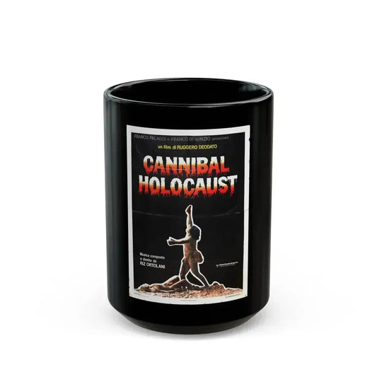 CANNIBAL HOLOCAUST (2) 1980 Movie Poster - Black Coffee Mug 15oz - Go Mug Yourself