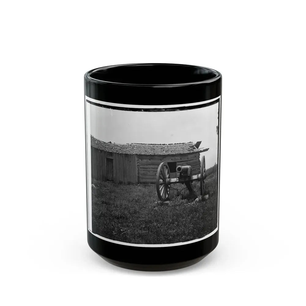 Cannon And Cabin At Chickamauga And Chattanooga National Military Park (U.S. Civil War) Black Coffee Mug 15oz - Go Mug Yourself