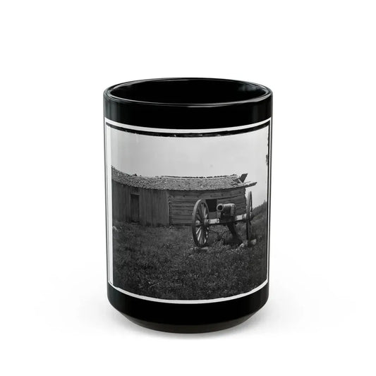 Cannon And Cabin At Chickamauga And Chattanooga National Military Park (U.S. Civil War) Black Coffee Mug 15oz - Go Mug Yourself