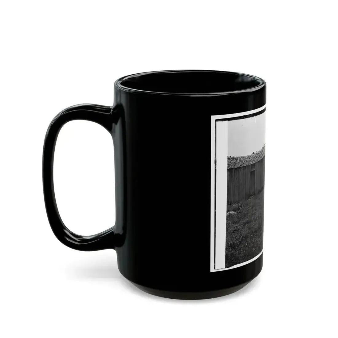 Cannon And Cabin At Chickamauga And Chattanooga National Military Park (U.S. Civil War) Black Coffee Mug - Go Mug Yourself
