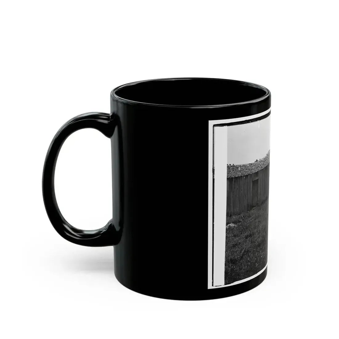 Cannon And Cabin At Chickamauga And Chattanooga National Military Park (U.S. Civil War) Black Coffee Mug - Go Mug Yourself
