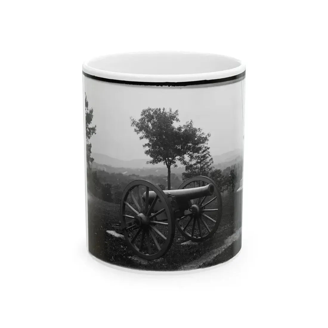 Cannon At Chickamauga And Chattanooga National Military Park (U.S. Civil War) White Coffee Mug 11oz - Go Mug Yourself