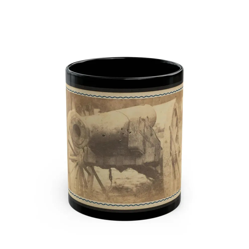 Cannon Mounted In The Camp Of Duryea's And Bainbridge's Batteries, 15th Arkansas Confederate Infantry, Port Hudson, Louisiana 001 (U.S. Civil War) Black Coffee Mug 11oz - Go Mug Yourself