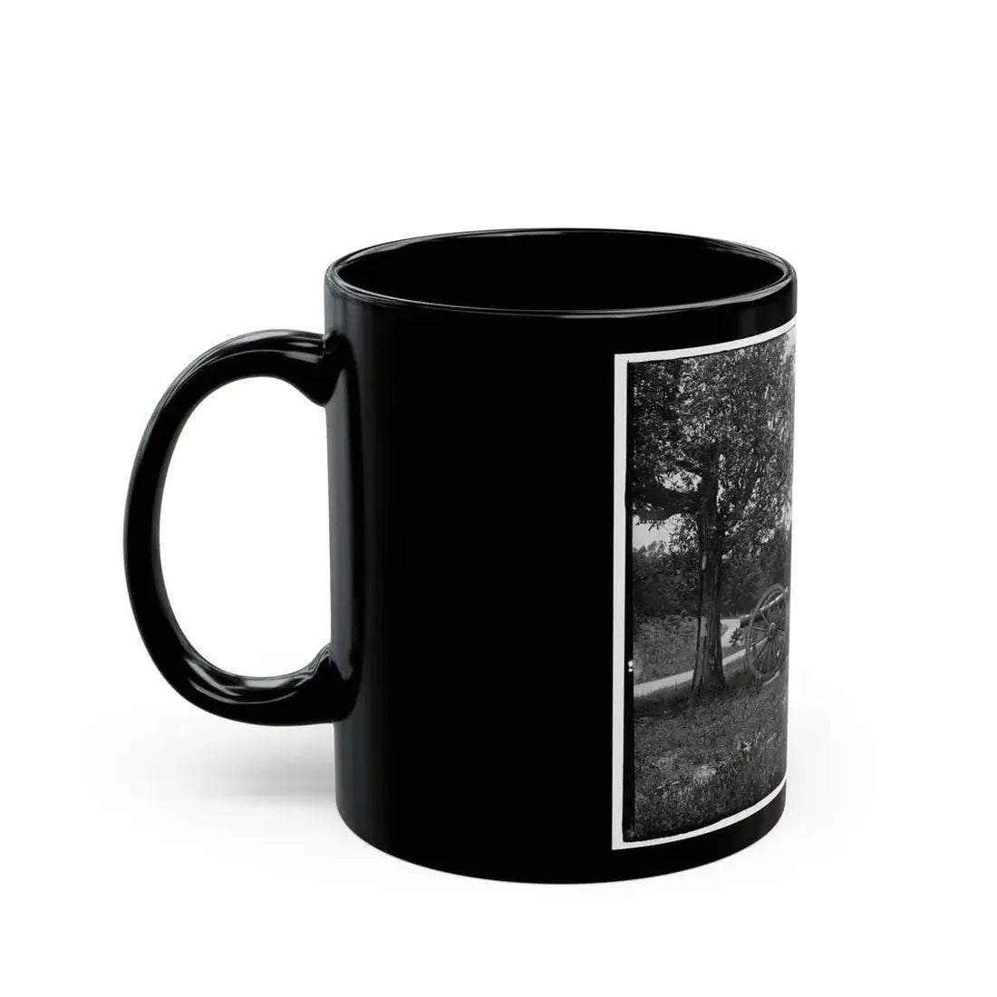 Cannons, Monument, And Cabin At Chickamauga And Chattanooga National Military Park (U.S. Civil War) Black Coffee Mug - Go Mug Yourself
