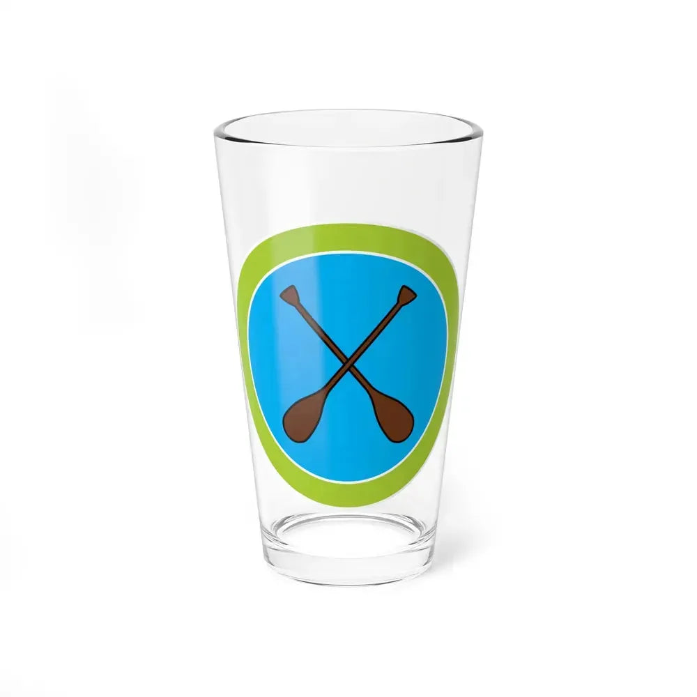 Canoeing (Boy Scout Merit Badge) Pint Glass 16oz 16oz - Go Mug Yourself