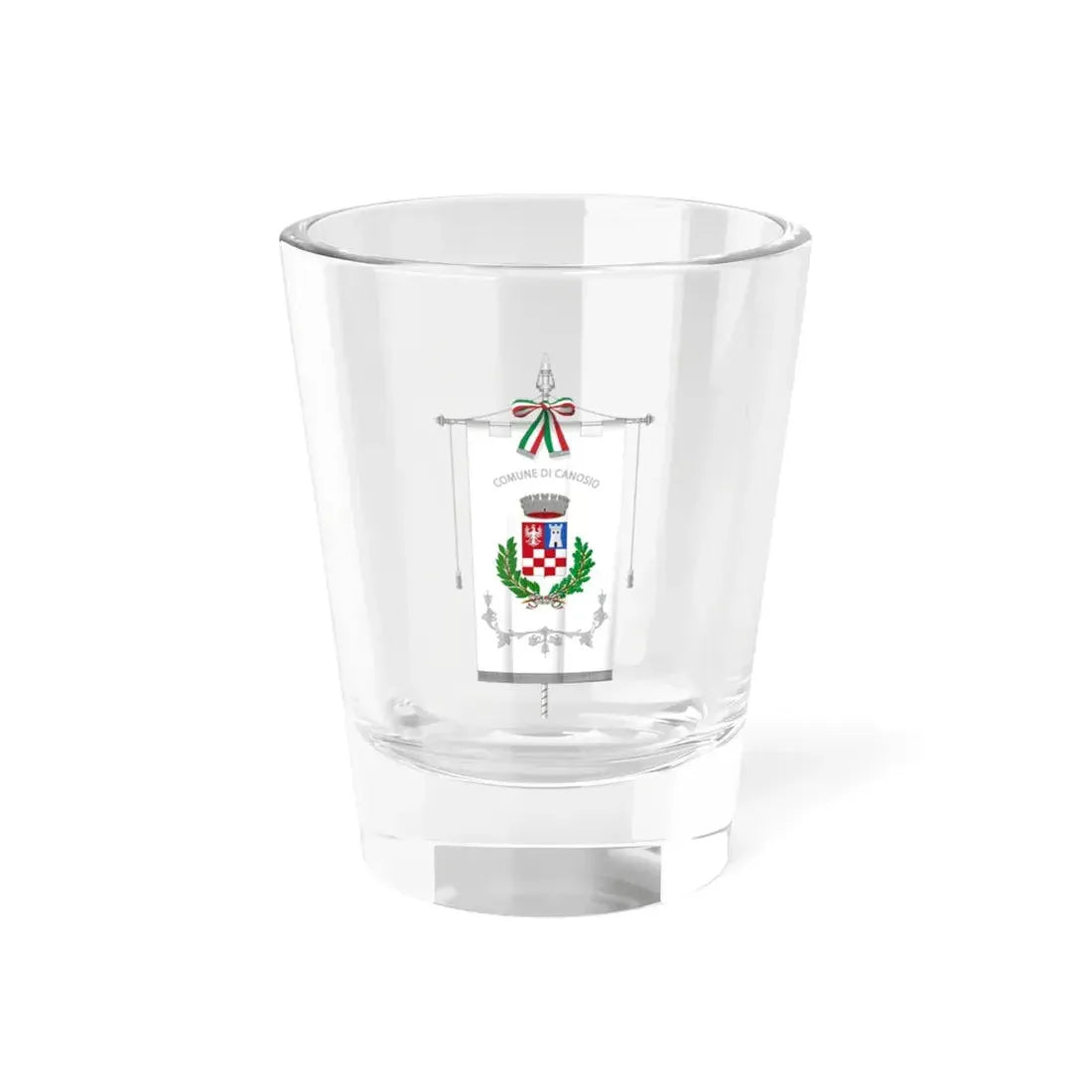 Canosio-Gonfalone (Italy) Shot Glass 1.5oz 1.5oz - Go Mug Yourself