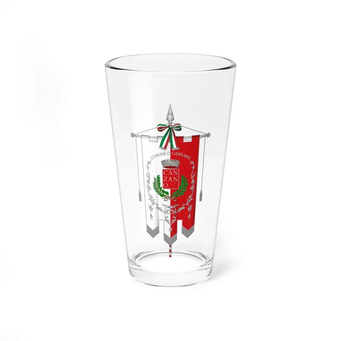 Cansano-Gonfalone (Italy) Pint Glass 16oz 16oz - Go Mug Yourself