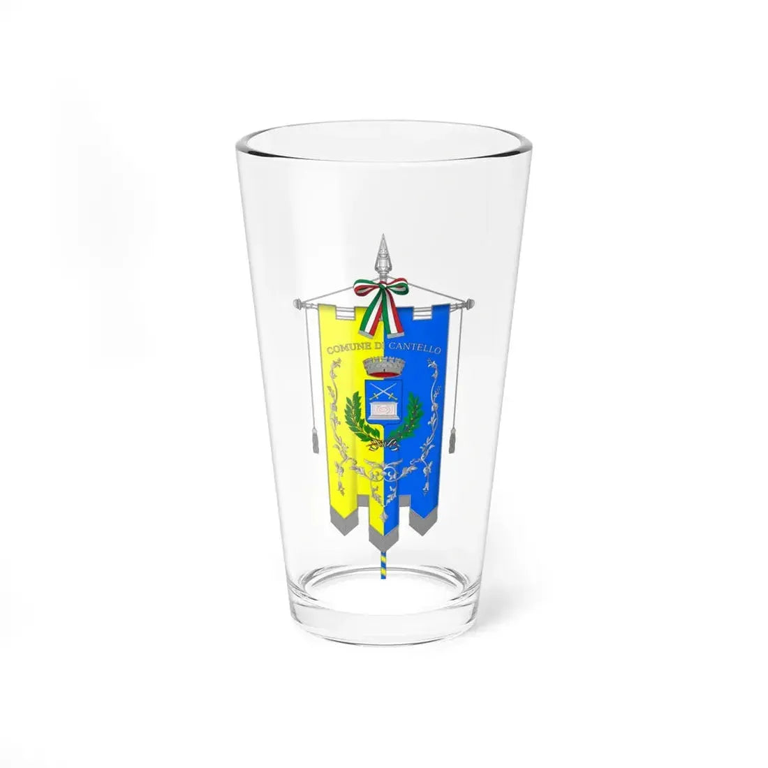 Cantello-Gonfalone (Italy) Pint Glass 16oz 16oz - Go Mug Yourself