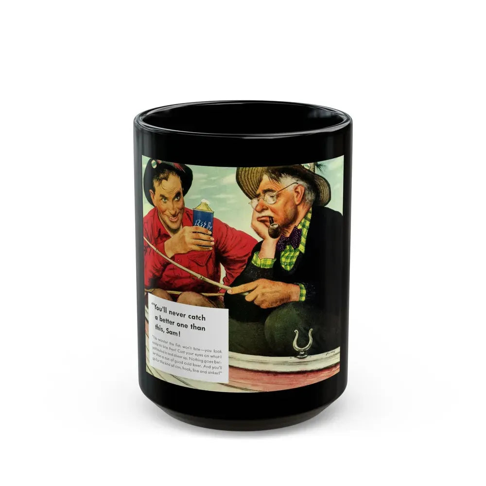 Cap-Sealed Can ad, Liberty, June 14, 1941 - Black Coffee Mug 15oz - Go Mug Yourself